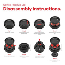Load image into Gallery viewer, Wide Mouth Flex Sip Cap Black by Hydro Flask
