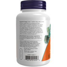 Load image into Gallery viewer, NOW POTASSIUM + IODINE 225MCG 180S