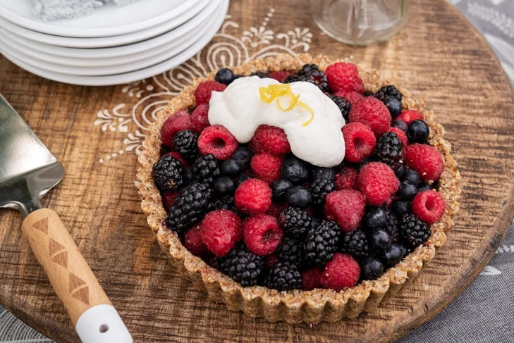 Glazed Bumbleberry Pie