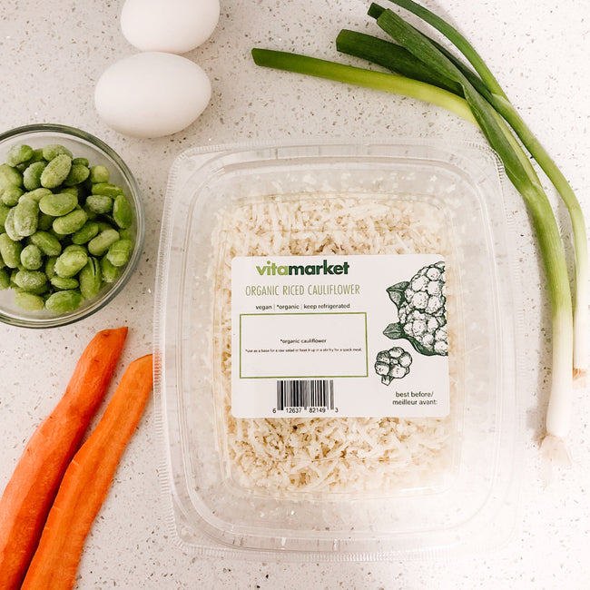 Quick Organic Cauliflower Fried Rice