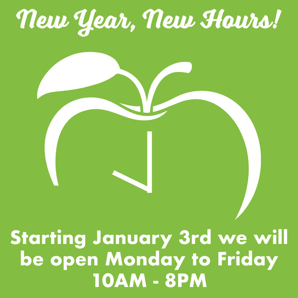 New Year New Hours!