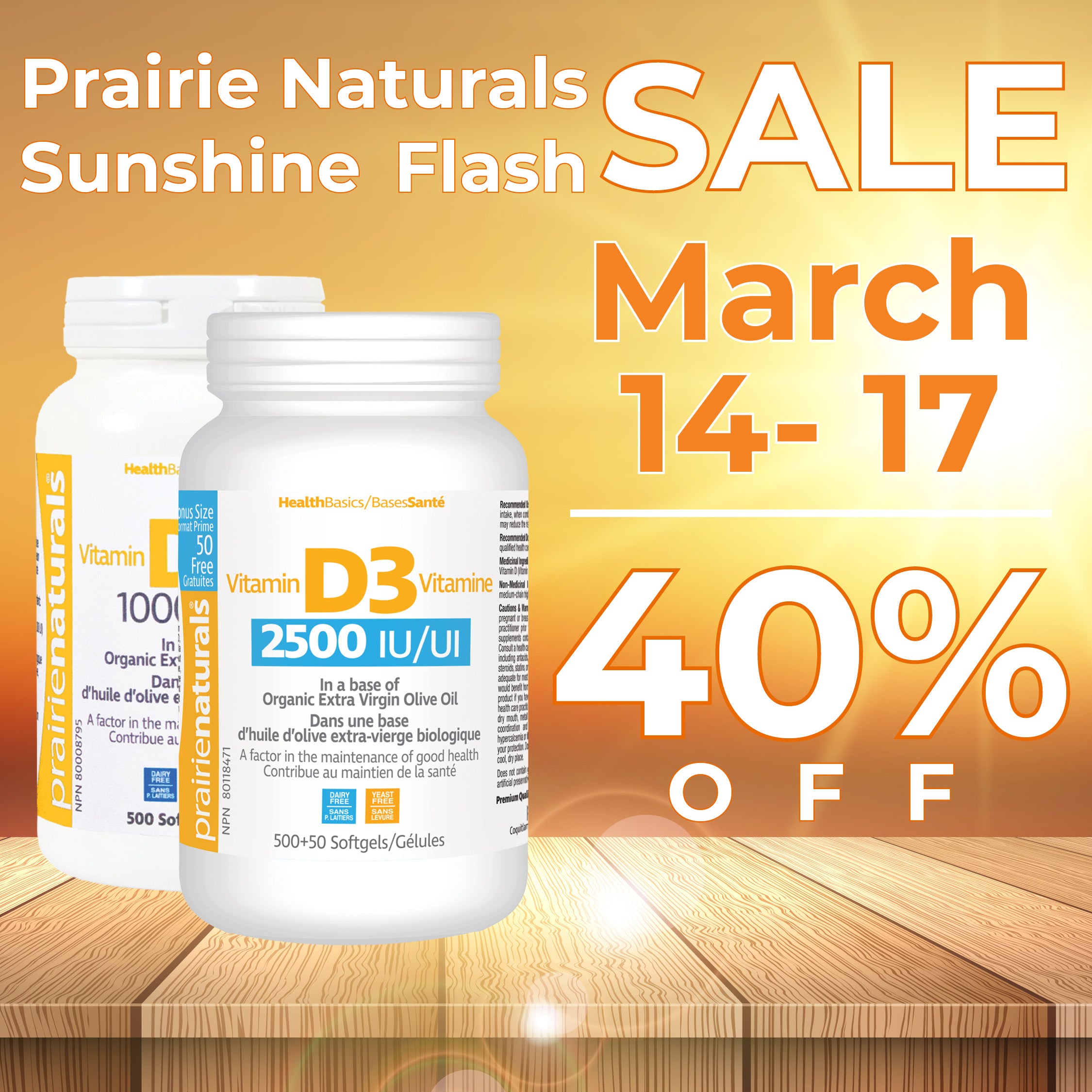 Prairie Naturals Sunshine Flash Sale