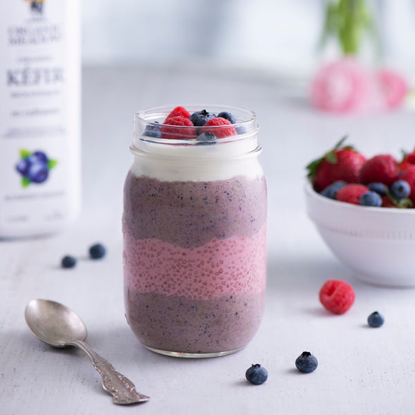 Berry Layered Chia Cups