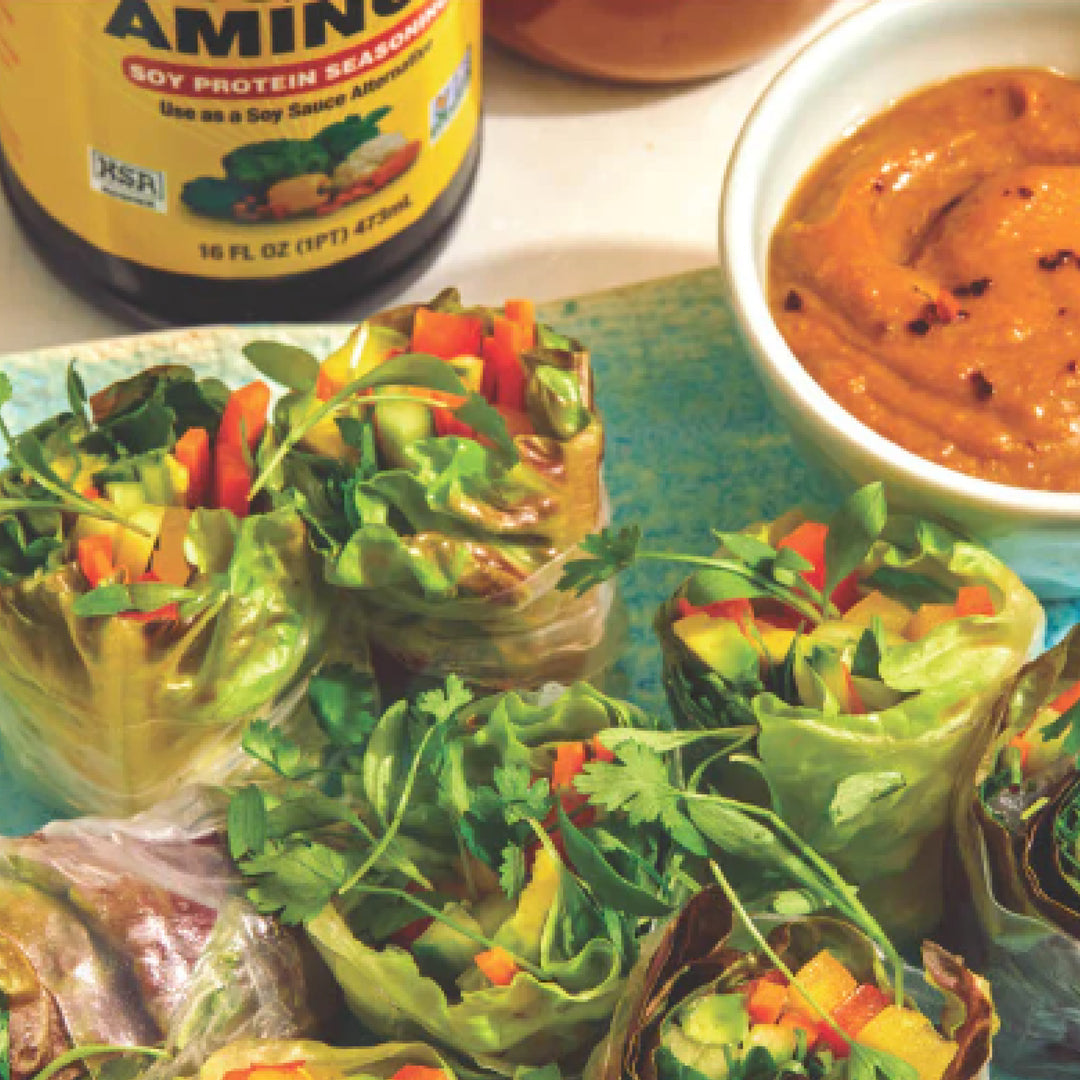 Fresh Spring Rolls with Sunbutter Summer Sauce