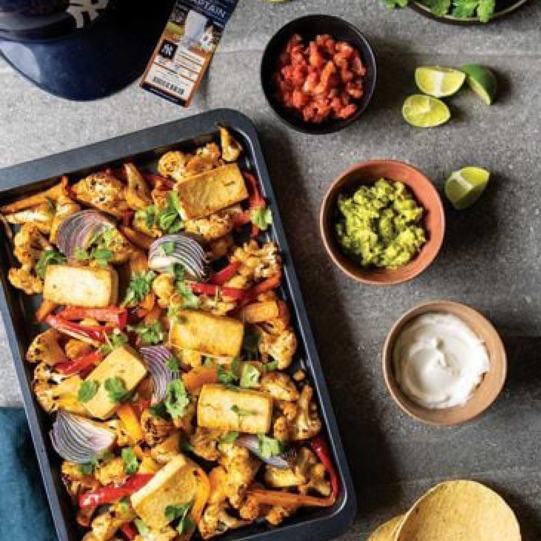 Sheet Pan Fajitas with Tofu