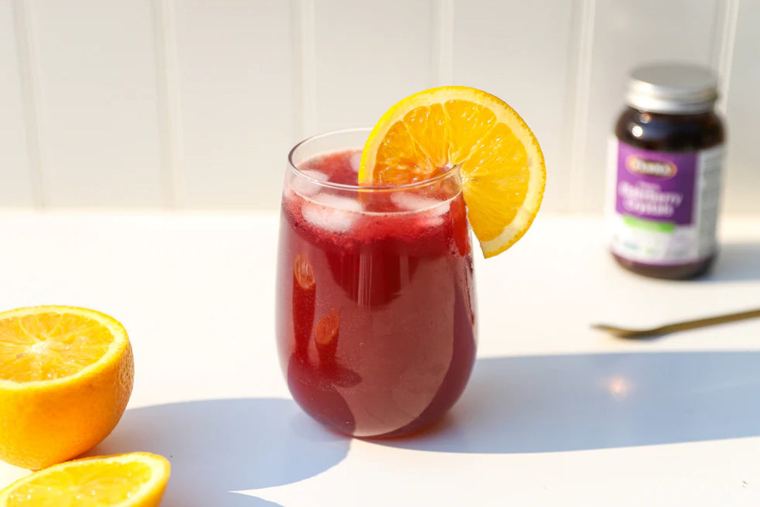 Orange Elderberry Mocktail