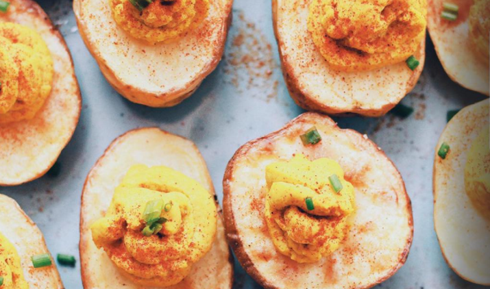 Vegan Deviled Potato Bites
