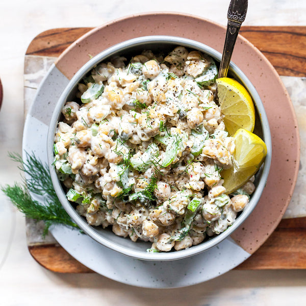 Mashed Chickpea Salad With Dill and Capers
