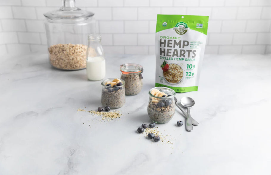 Blueberry Hemp Overnight Oats