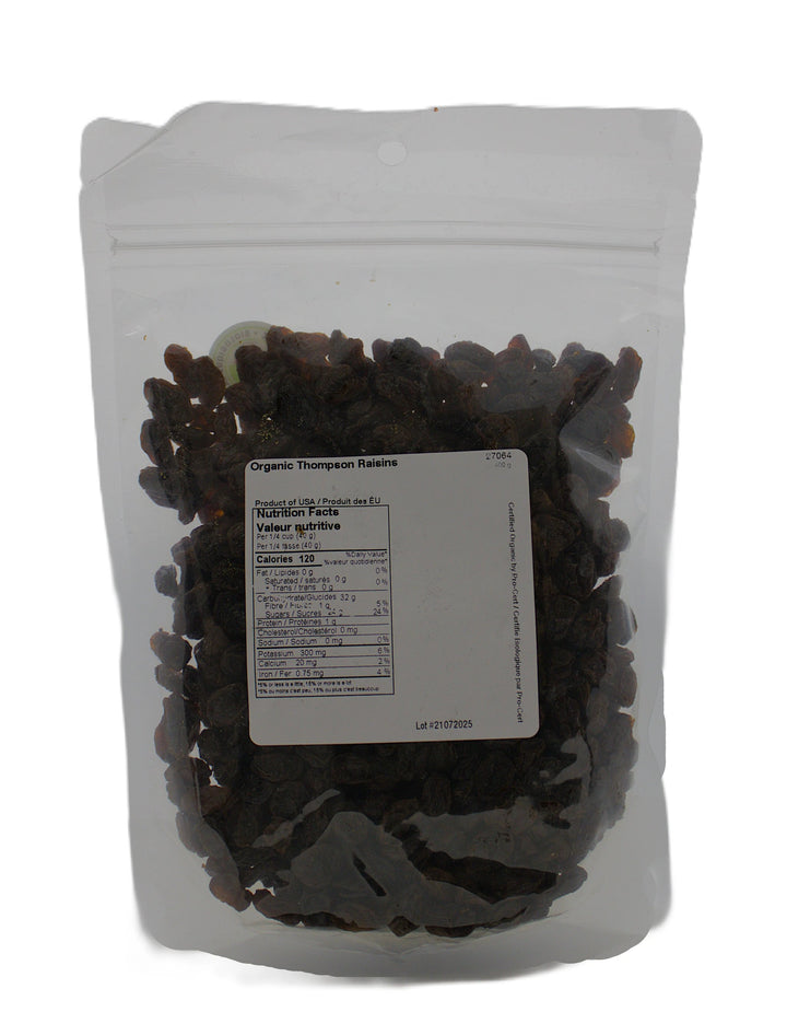 Thompson Raisins Org 400g