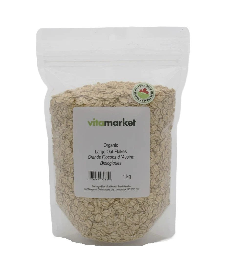 Oats Large Flake Organic 1kg by Vita Market