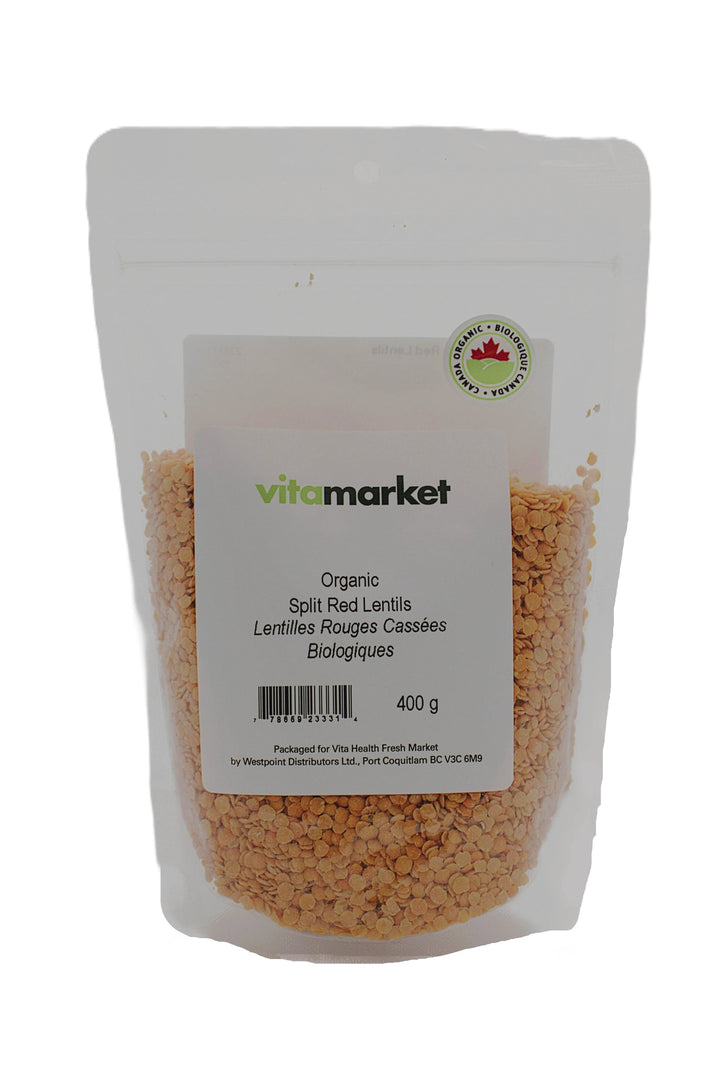 Lentils Red Split Oranic 400g by Westpoint