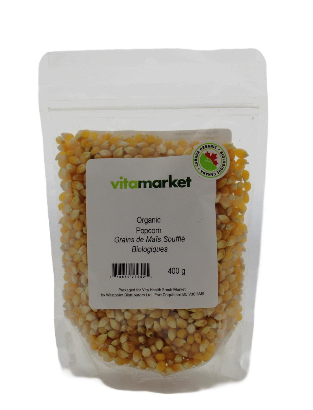 Popcorn Organic 400g by Vita Market