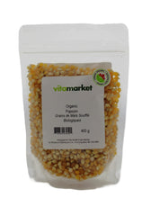 Load image into Gallery viewer, Popcorn Organic 400g by Vita Market