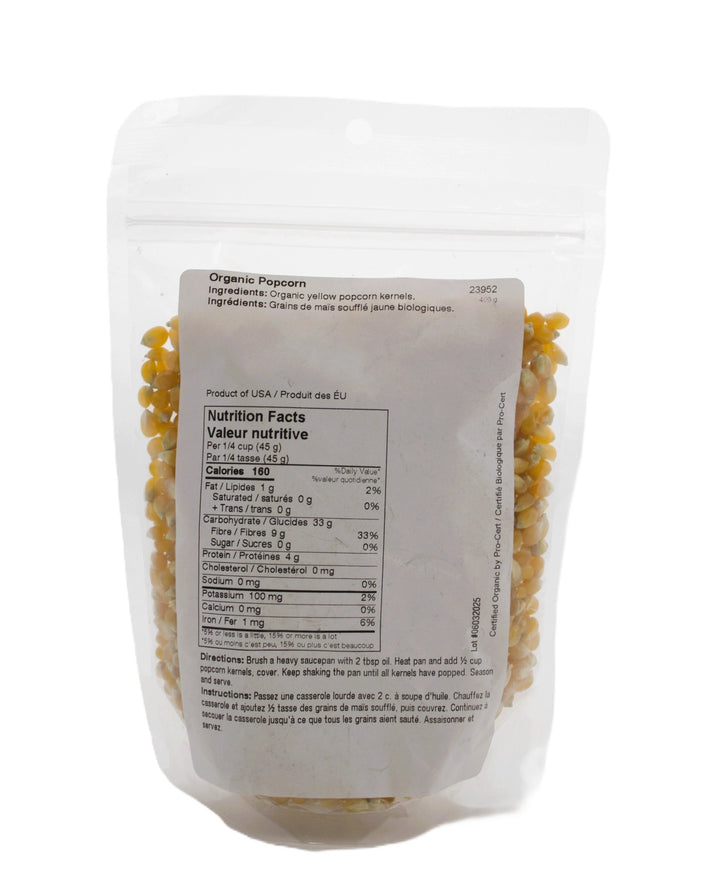 Popcorn Organic 400g by Vita Market