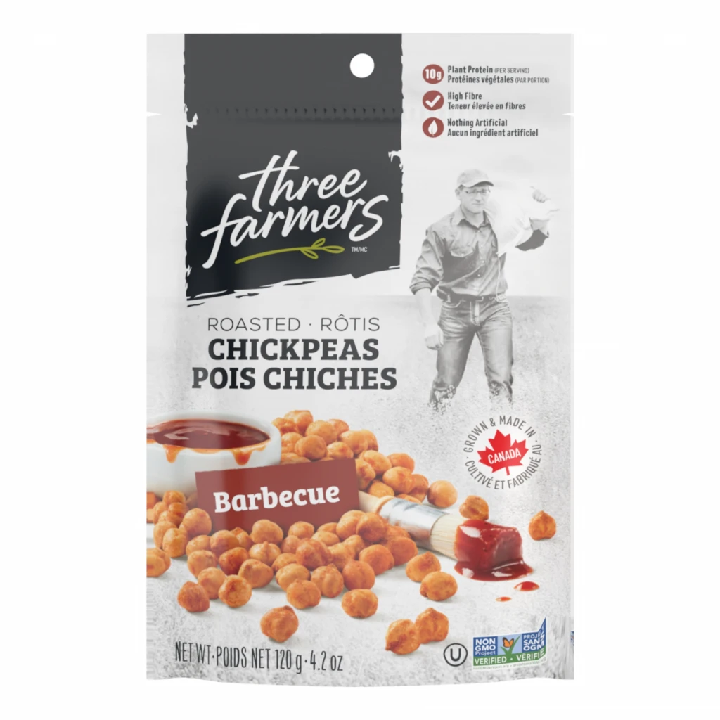 Roasted Chickpeas - BBQ by Three Farmers