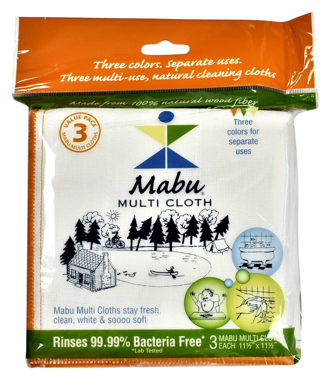 Mabu Natural Cloth 3pak