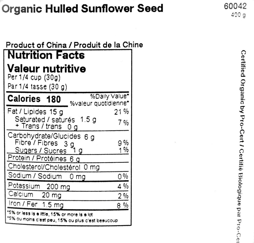 Sunflwr Seed Raw Hul 400g by Vita Market