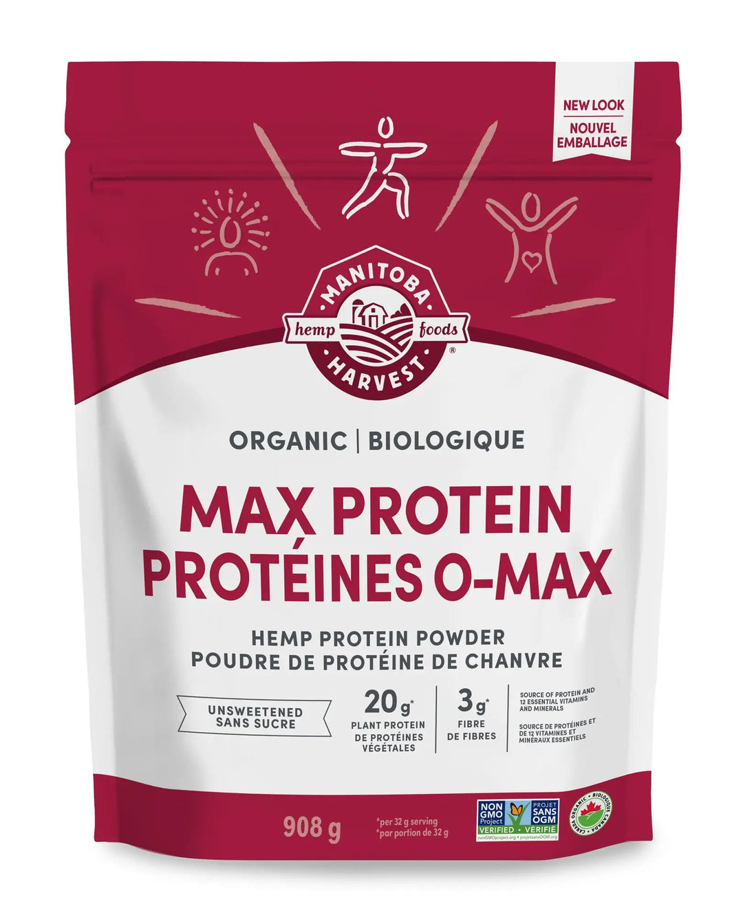 Hemp Max Protein Organic Unsw 908g