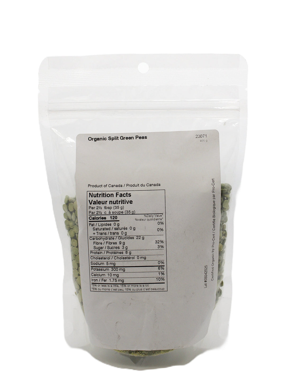 Green Split Peas 400g by Vita Market