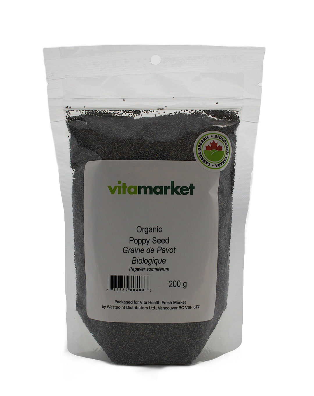 Poppy Seed Organic 200g