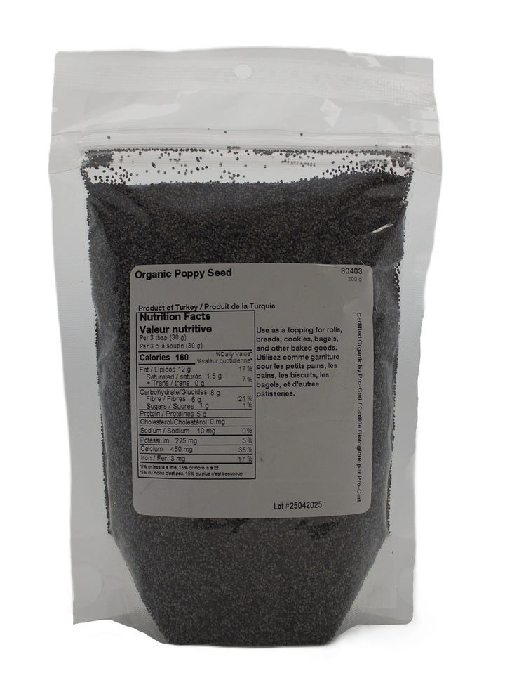 Poppy Seed Organic 200g