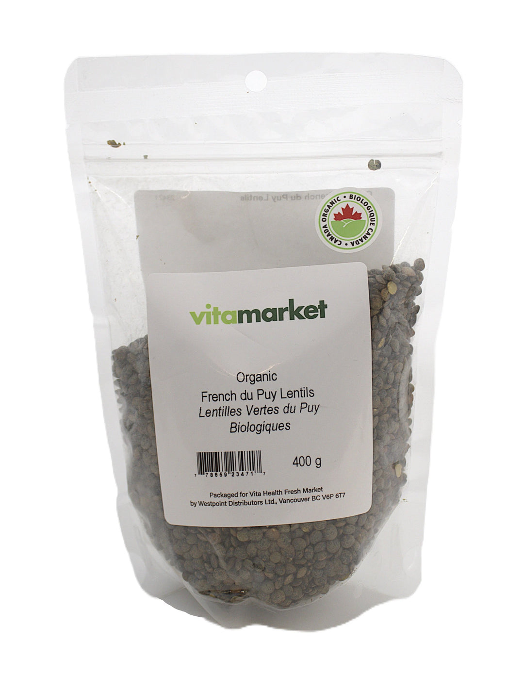 French Lentils Organic 400g