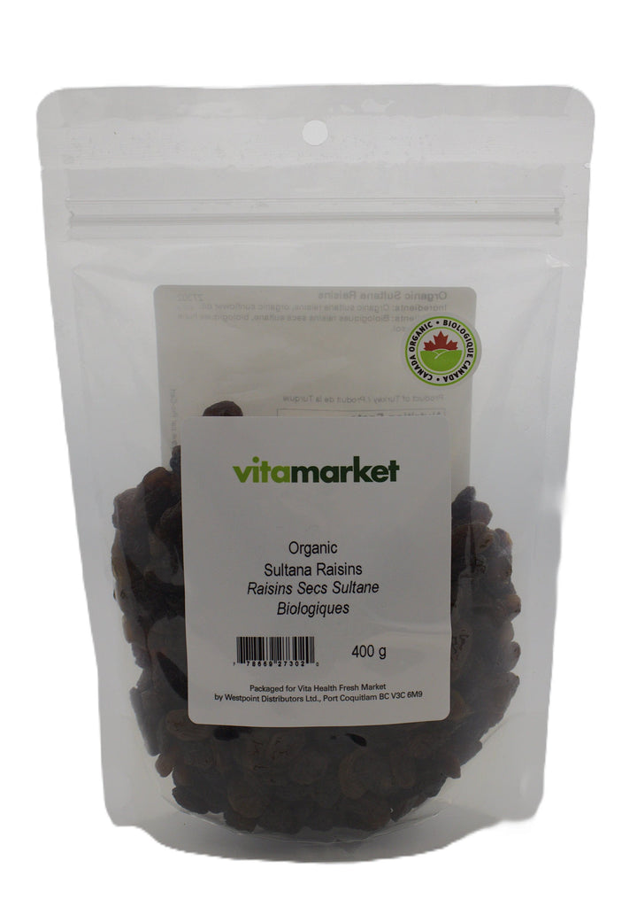 Sultana Raisins Org 400g