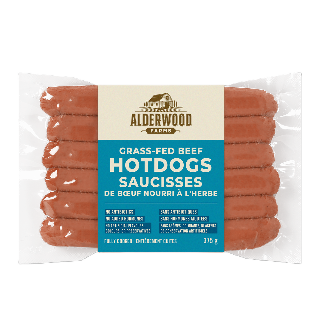 Beef Hot Dog 375g by Alderwood Farms