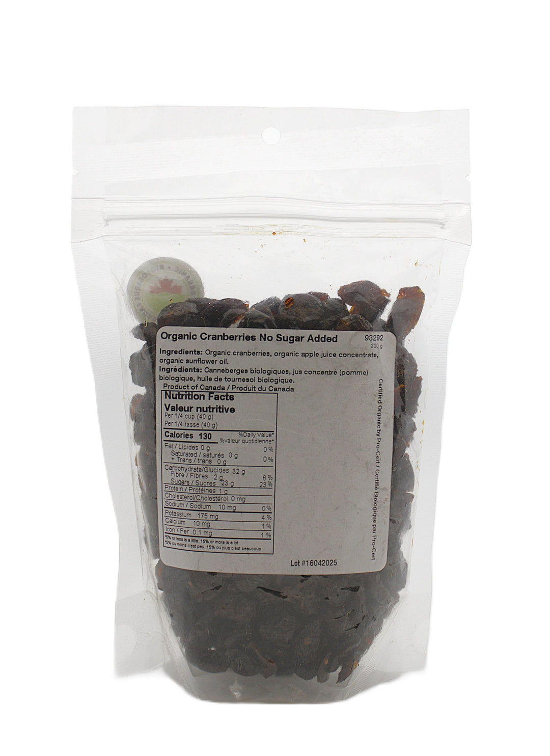Cranberries Organic 200g by Vita Market