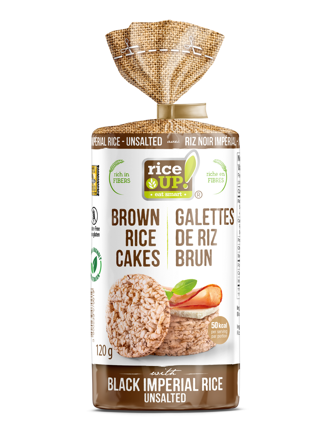 Brown Rice Cakes Unsalted 120g