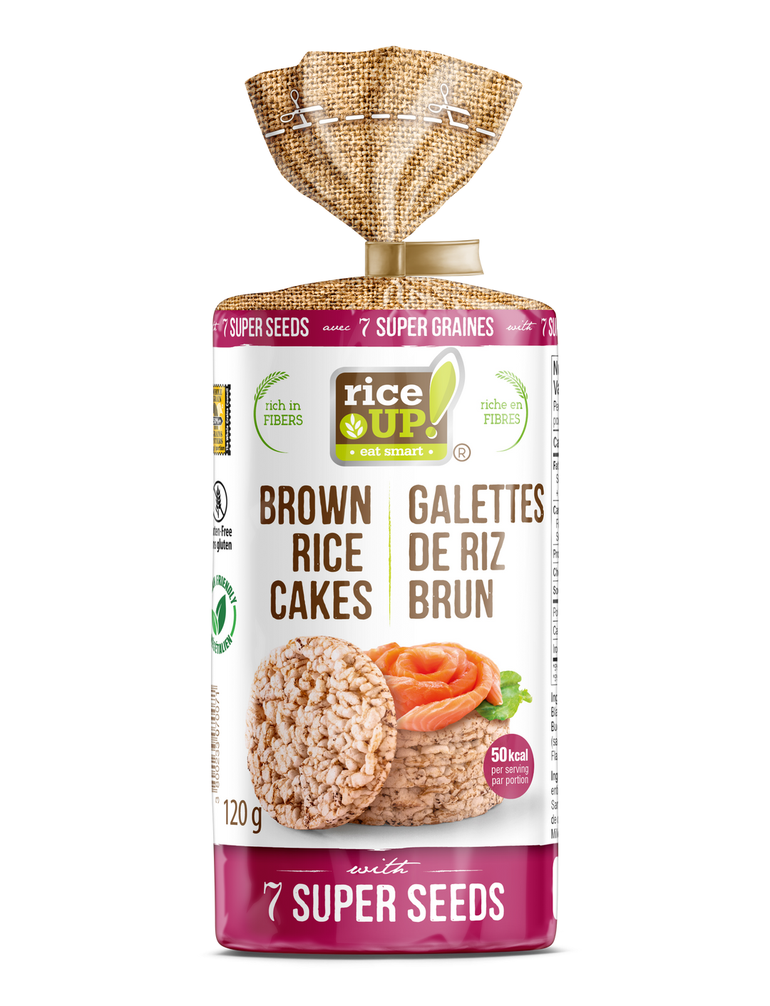 Brown Rice Cakes Super Seeds 120g