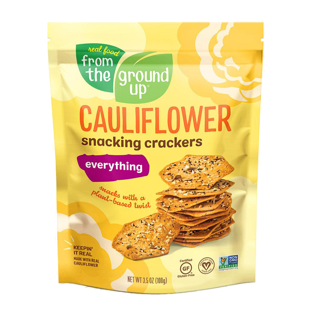 From The Ground Up Everything Cauliflower Snacking Crackers 3.5oz