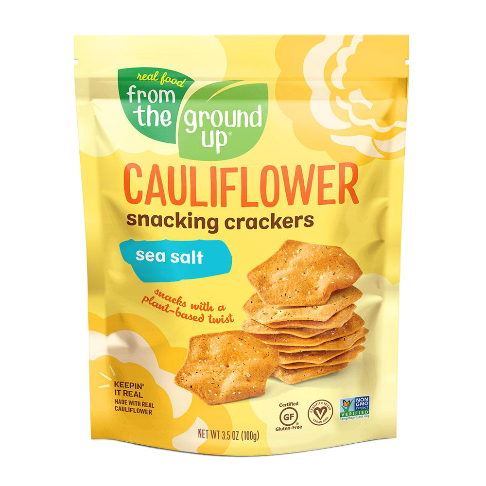 From The Ground Up Sea Salt Cauliflower Snacking Crackers 3.5oz