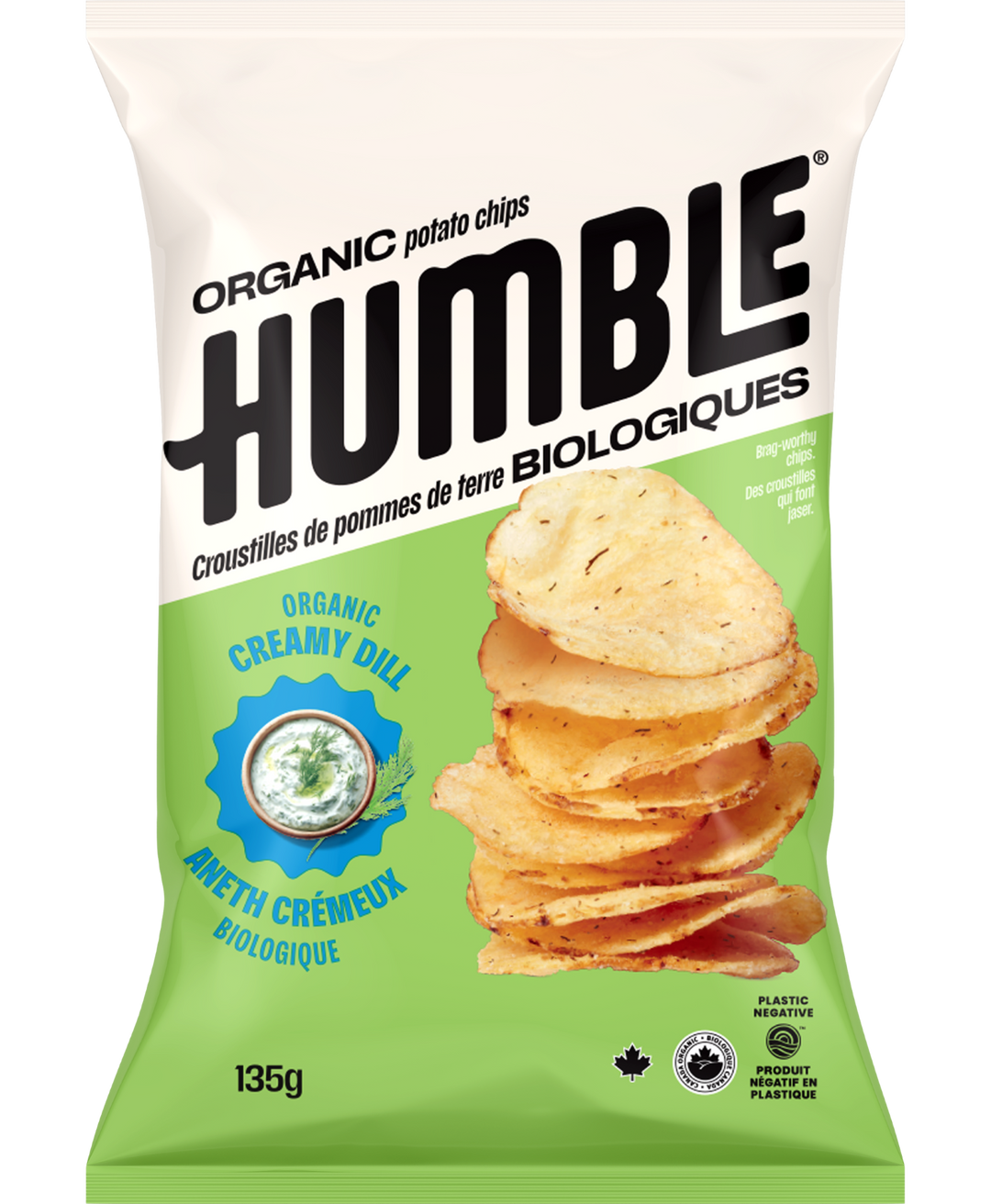 Creamy Dill Chips Organic 135g