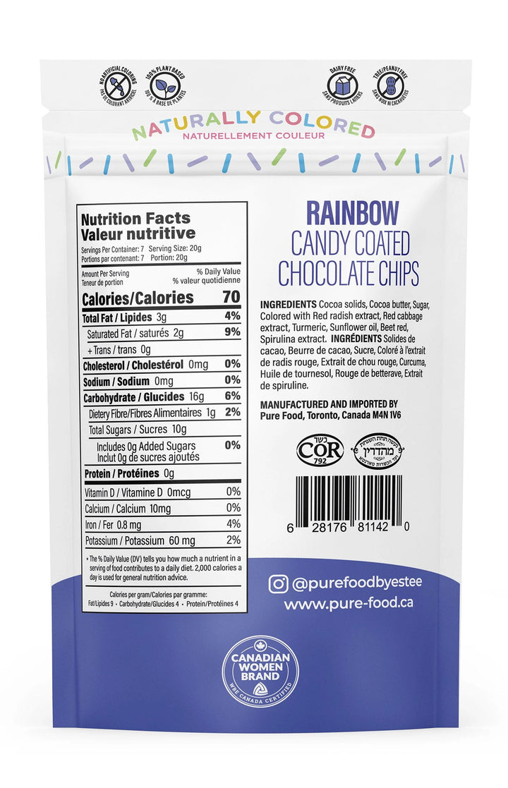 Candy Coated Rainbow Chocolate Chips