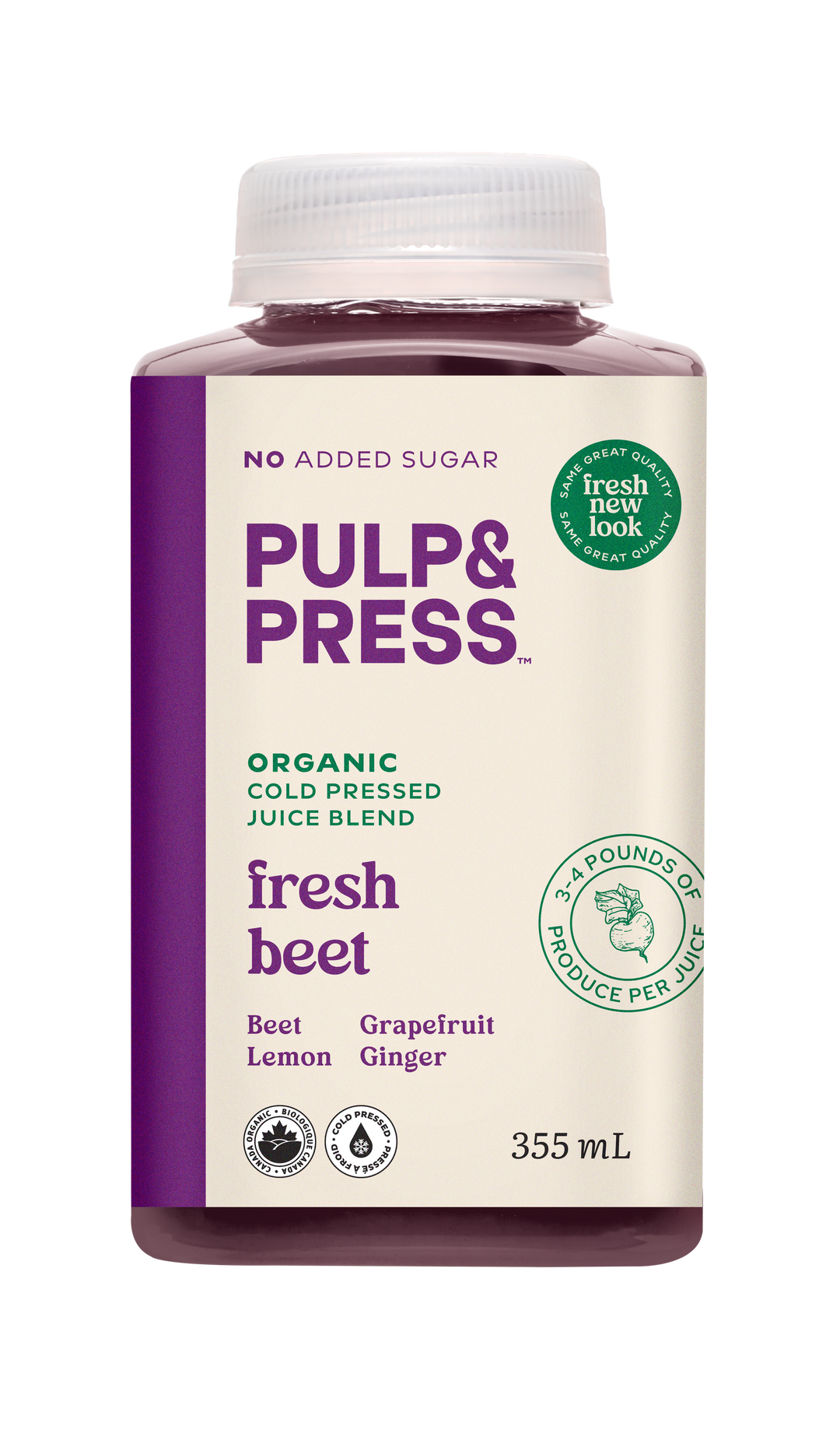 Organic Cold Pressed Juice - Fresh Beet 355ml
