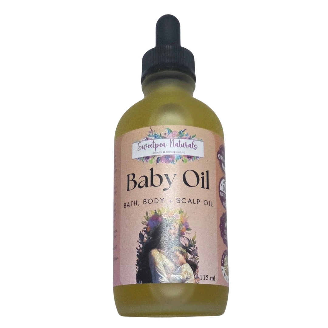 Baby Oil for Bath, Body &amp; Scalp