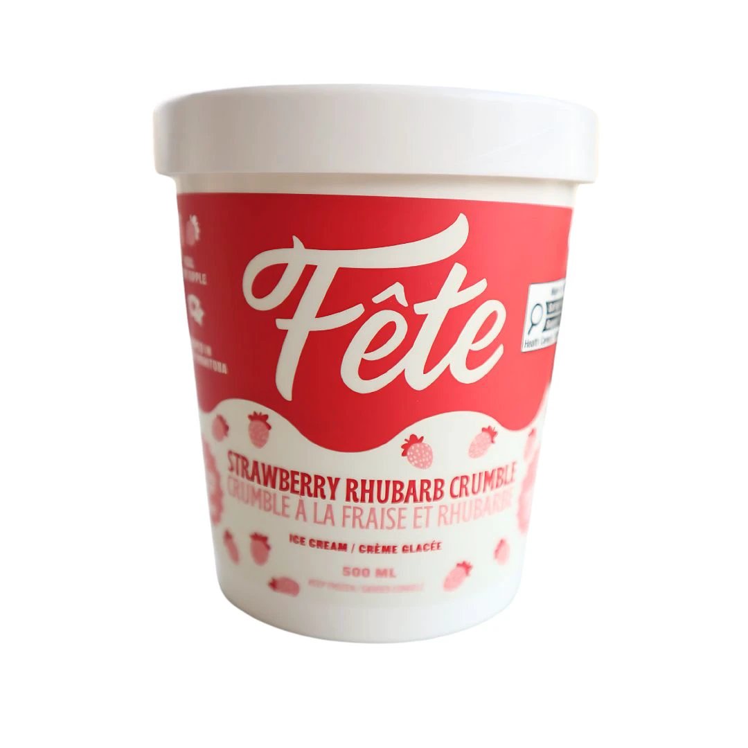 Strawberry Rhubarb Crumble Ice Cream 500ml
