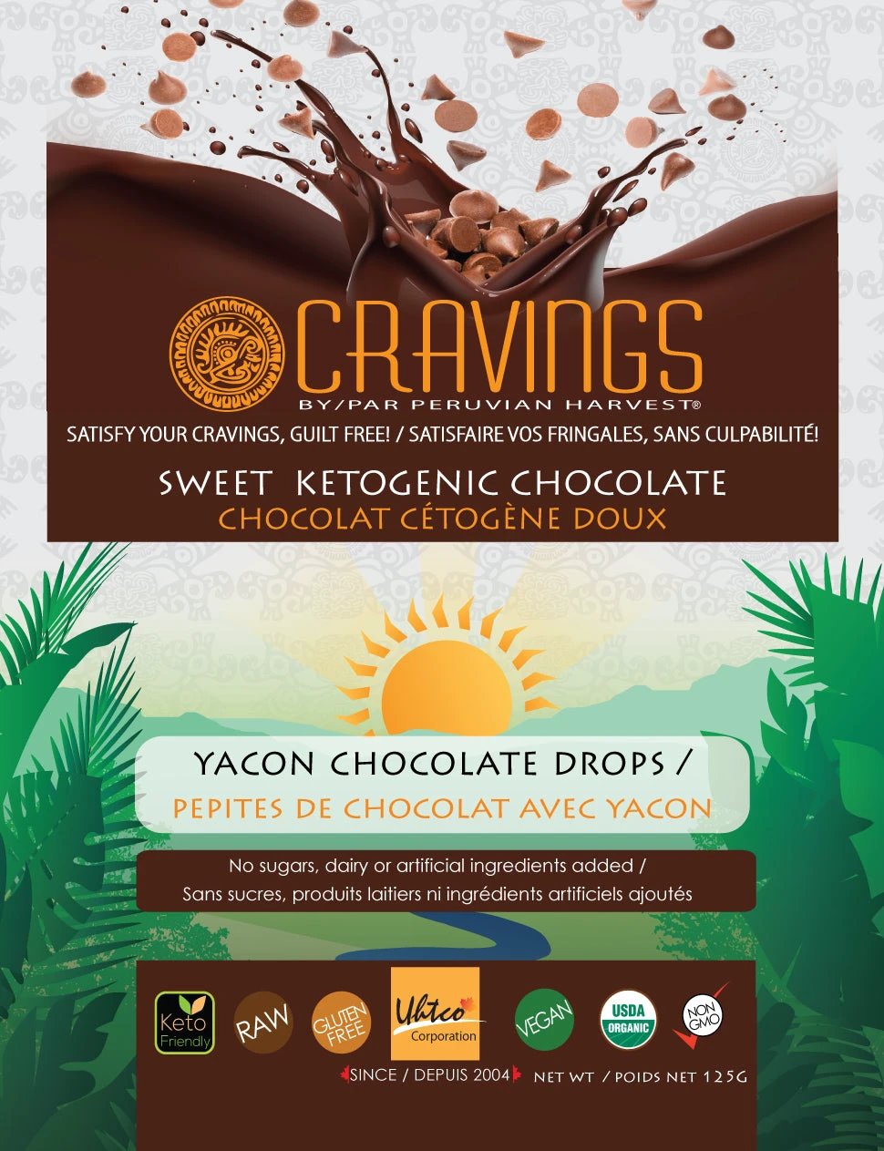 Yacon Chocolate Drops 125g