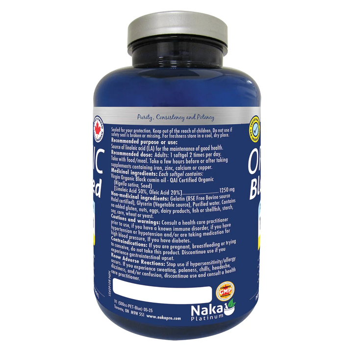 Ultra Black Seed 1250mg Organic 80softgels