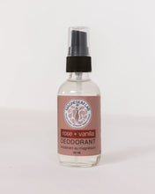 Load image into Gallery viewer, Rose + Vanilla Magnesium Deodorant Spray 60ml