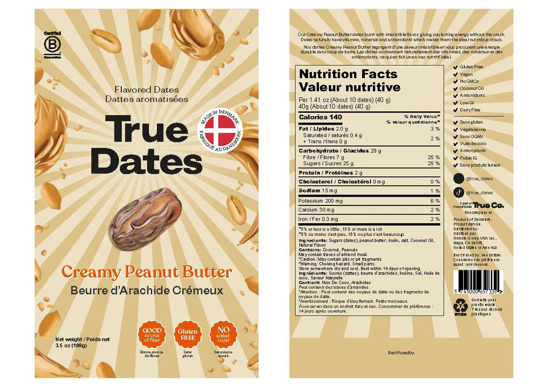 Creamy Peanut Butter Dates 100G
