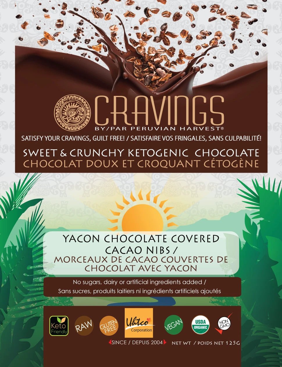 Yacon Chocolate Covered Cacao Nibs 125g