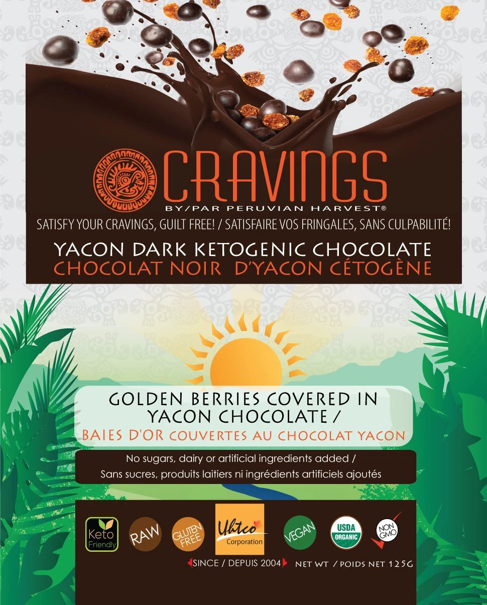 Yacon Chocolate Covered Golden Berries 125g