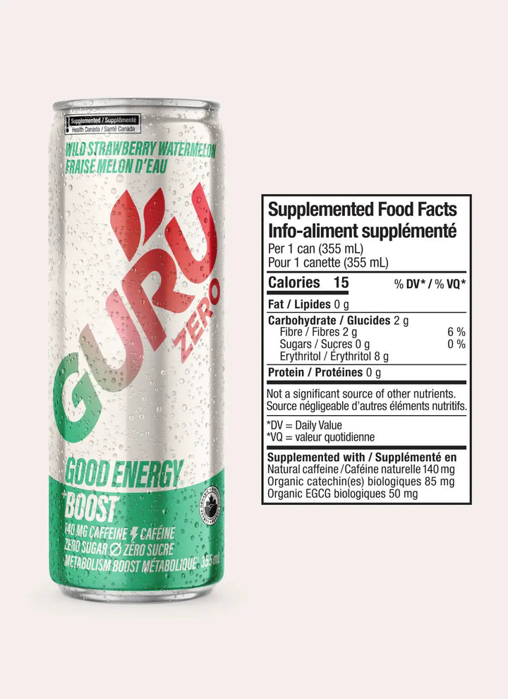Zero Strawberry Watermelon Energy Drink 355ml