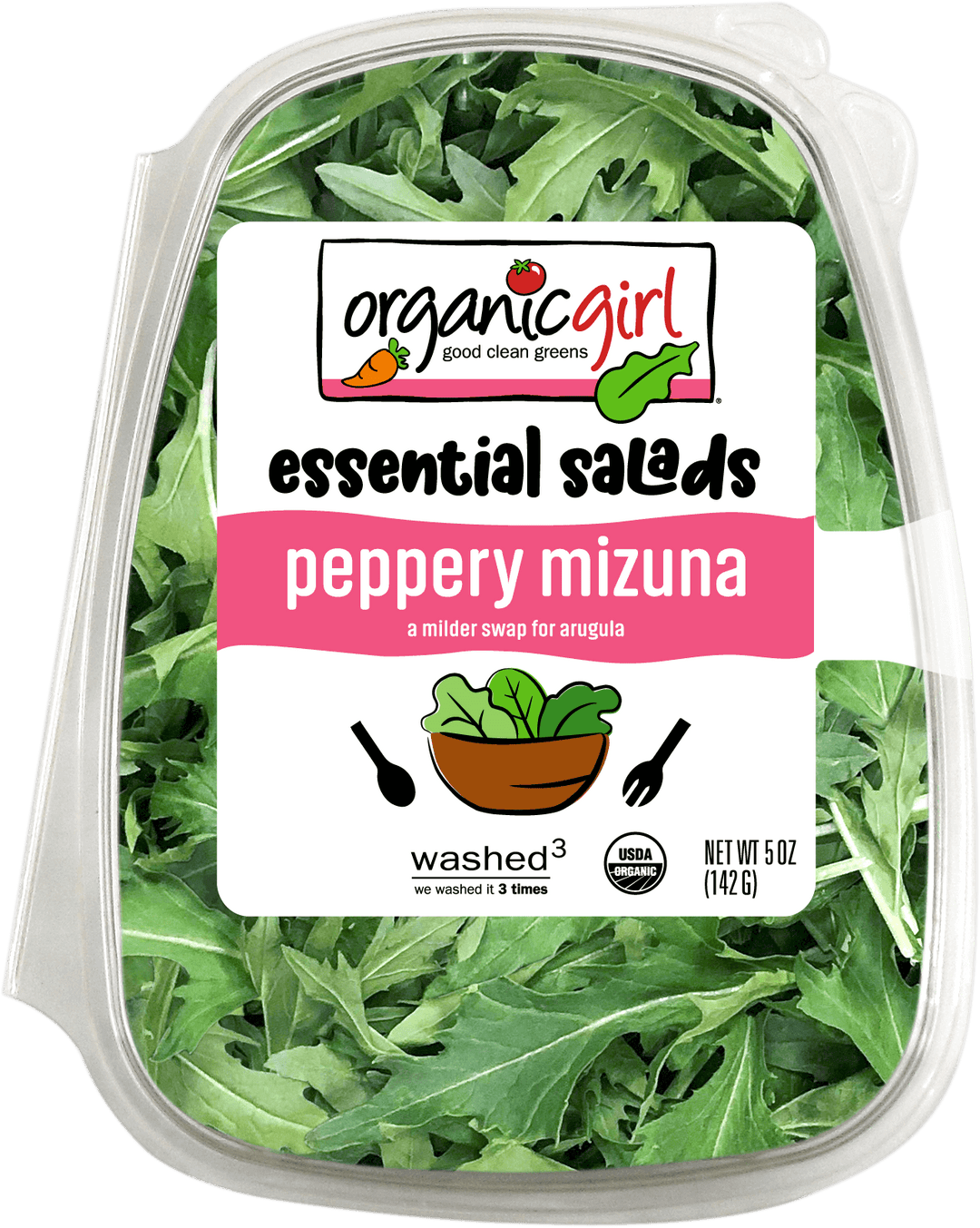 Peppery Mizuna 5oz by Organicgirl