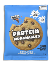 Load image into Gallery viewer, Protein Munchables - Chocolate Chip Cookie 4X45g