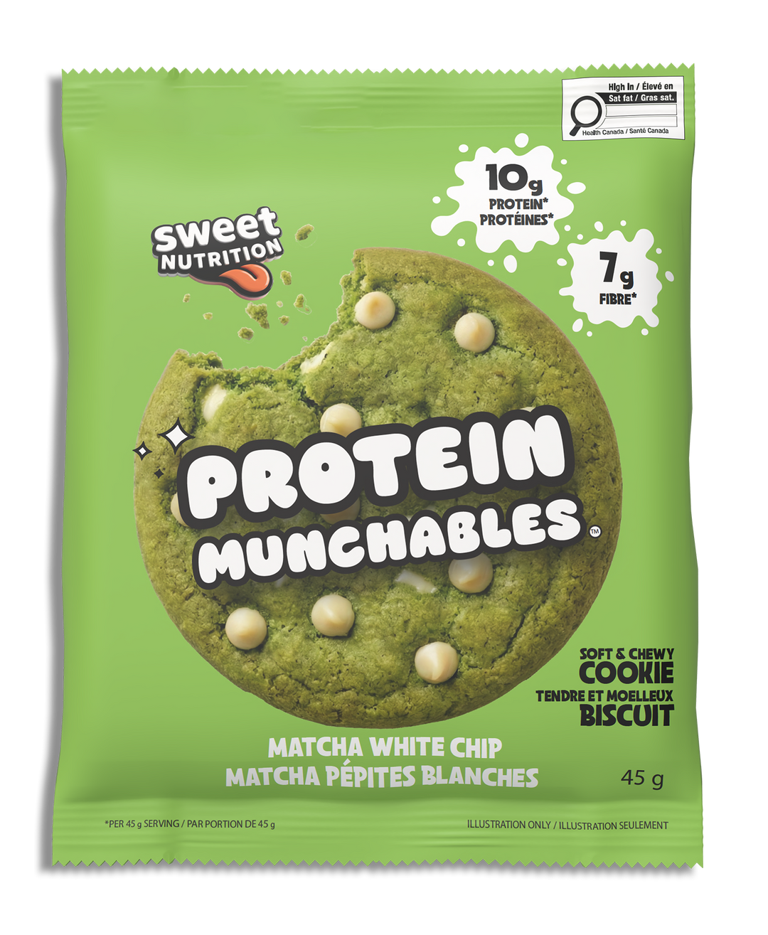 Protein Munchables - Matcha White Chip Cookie 45g