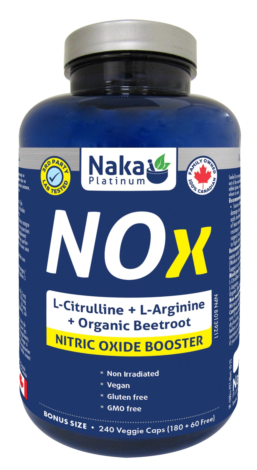 Nitric Oxide NOX Booster 240vcaps